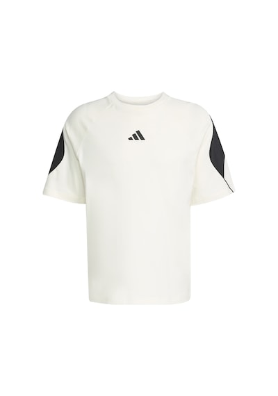 Owhıte/black Adidas Erkek Günlük T-shirt M Stadium Tee Jx5640 Beyaz