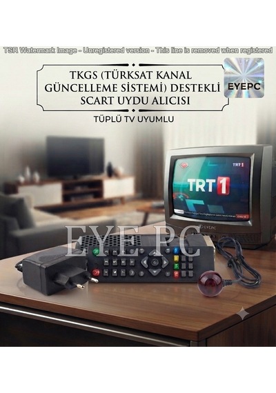Scart Girişli Tüplü Tv Uyumlu Mini Uydu Cihazı Hazır Yüklü