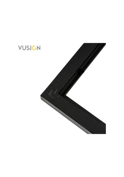Vusıgn Mdf Fotoğraf Çerçevesi Siyah Kabartmalı Çerçeve Masaüstü Ve Duvar Askılı 2'li Set