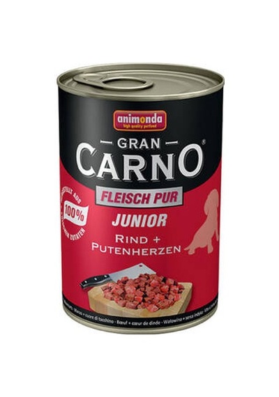 Grancarno Junior Sığır Etli Ve Hindi Yürekli Yavru Köpek Konservesi 400 Gr