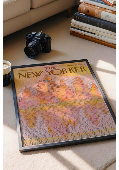 The New Yorker Çerçeveli Tablo August 18 1975