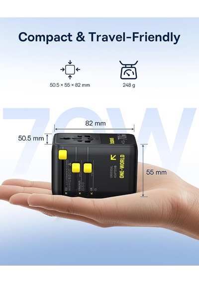 Enercore Cg11 Trvl Adaptr 70w-syh