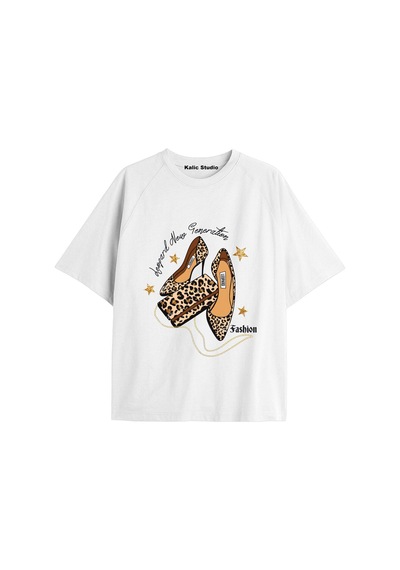 Kalic Studio Y2k Vintage Pickles Baskılı Siyah T-shirt Kod 129 Beyaz-129