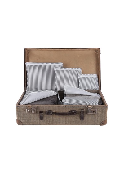 Travel Valiz Düzenleyici Set 6 Parça Bavul İçi Organizer Gri