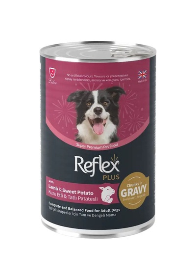 Sos İçinde Et Parçacıklı Kuzu Etli & Tatlı Patatesli Yetişkin Köpek Maması 400 G
