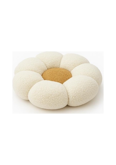Papatya Yastık Elyaf Dolgulu Dekoratif Yastık 33x33 Cm 230 Gr Ekru