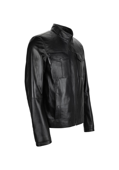 Tamer Tanca Erkek Hakiki Deri Siyah Deri Mont 415 K-258 Erk Dr Mont Sk24/25 Sıyah Dr
