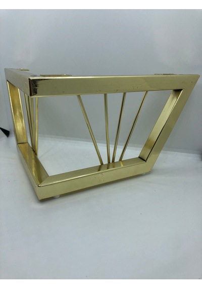 Metal, 15 24 24 Gold Kaplama Parlak Koltuk, Mobilya Ayağı 4 Adet Gold Kaplama