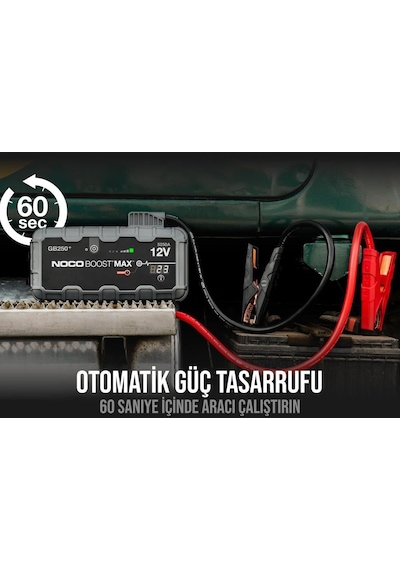 Noco Genius Gb250 12v 5250amp Ultrasafe Lityum Akü Takviye + Powerbank + Led Lamba Fr Gb250