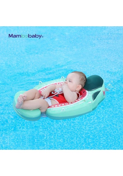 Mambobaby Yüzme Simidi - Watermelon, Emniyetli, Gölgelikli Ve Ayak Destekli