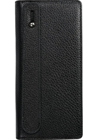 Mft Leather Hakiki Deri Unisex Telefon Bölmeli Cüzdan Golden 3367 Flother Mat Siyah
