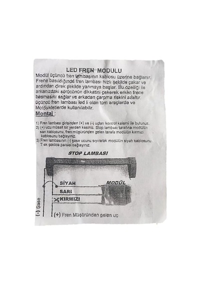 Tr Arka Cam Stop Lambası 20 Modlu 32 Ledli 3.stop Lambası 12v