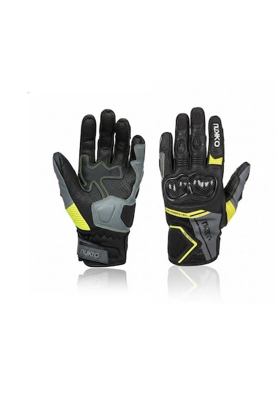 Nukrotech Nukro Draven 3 Mevsim Deri Eldiven Sarı 2xl