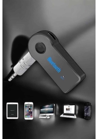 Hubrendy Kargo Kablosuz Bluetooth Aux Araç Kiti Siyah Hafıza Kartlı