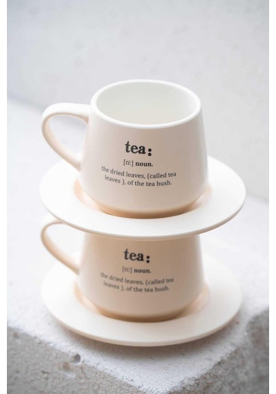 Blush Tea 2 Kişilik Fincan Takımı - 200 Ml-4859 Bej