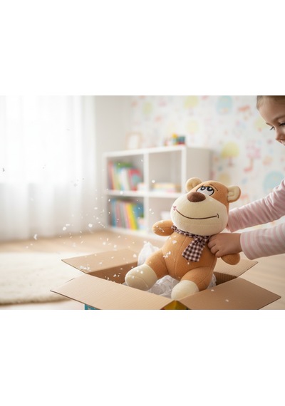 Merty Avm Ce Sertifikalı 25 Cm Peluş Ayı Oyuncak - Fularlı Sevimli Sevgiliye & Doğum Günü Hediyesi Açık Kahverengi