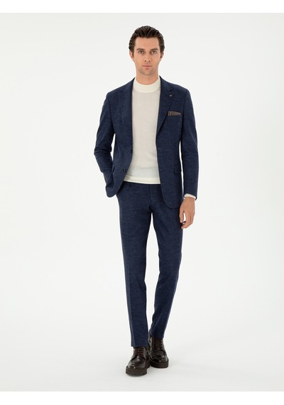 Cacharel Lacivert Slim Fit Takım Elbise