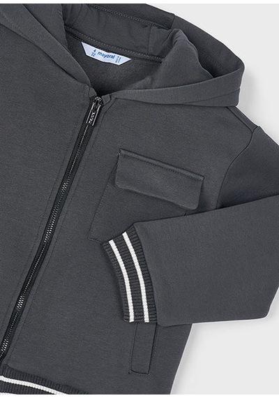 Mayoral Gri Erkek Çocuk Fermuarlı Sweatshirt 4427 Gri