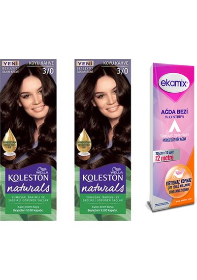 Koleston Naturals Tüp Boya 3 - 0 Koyu Kahve 2 Adet