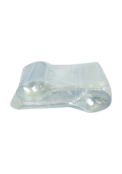 Plastik Kaşık Ekonomik Çorba Kaşığı 1654 Mm Şeffaf 100 Adet 1 Paket Renkli