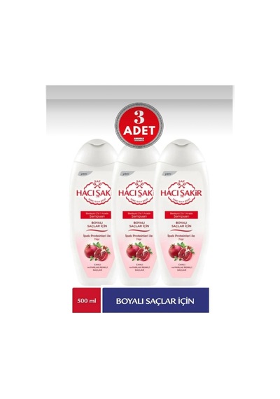 Nar Boyalı Saçlar İçin Şampuan Besleyici 2 Si 1 Arada 500 Ml 3adet