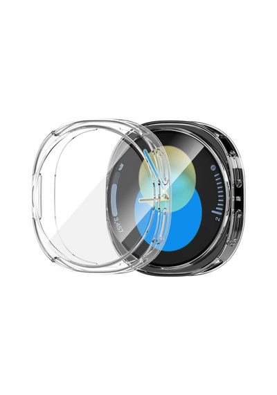 Soft-case Samsung Galaxy Watch 8 40mm İçin 360 Kasa Koruyucu Yumuşak Tpu Kılıf Dokunmatiği Ve Netliği Etkilemeyen Darbelere Karşı Galaxy Watch 8 40mm Ekran Koruyuculu Kılıf Şeffaf Çok Renkli