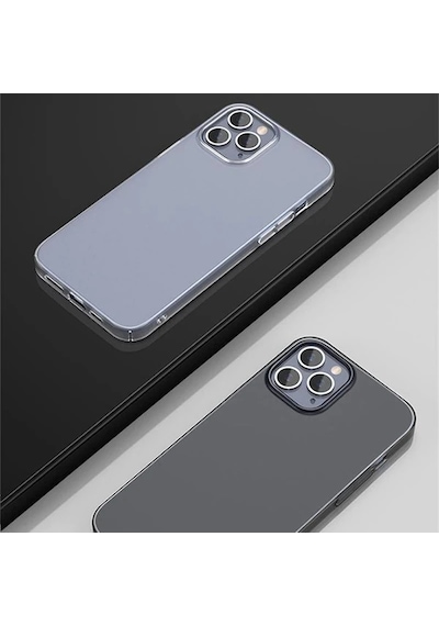 Baseus İphone 12/ 12 Pro Comfort İnce Şeffaf Kılıf Matte Pp Kılıf- 5775 Mh-hs9576-7517