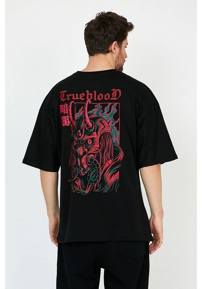 Startmore Adrift Trueblood Siyah Oversize Unisex T-shirt Siyah