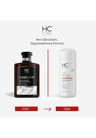 Hc Care Bitkisel Bakım Şampuanı + Yoğun Vitamin Destekli Saç Kremi 2 x 300 ML