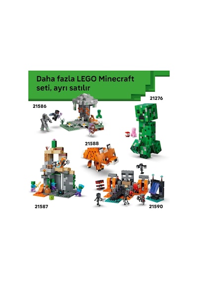 LEGO® Minecraft® Mini Biyomlar 21589 - 12 Yaş ve Üzeri Çocuklar için 5 Mikrofigür İçeren Dekoratif Oyuncak Yapım Seti (797 Parça)
