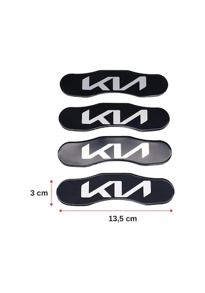 Kia Kaliper Üstü Alüminyum Sticker Etiket 4 Adet