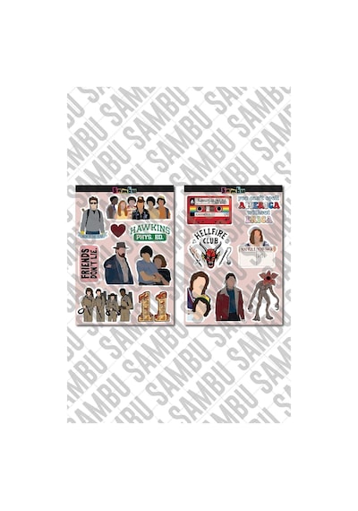 Stranger Things Temalı Sticker Etiket Seti 2 - Laptop Notebook Telefon