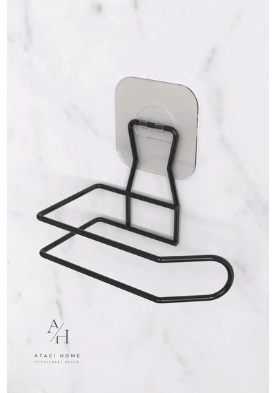 Atacı Sticker Yapışkanlı Dekoratif Tuvalet Kağıdı Tutacağı