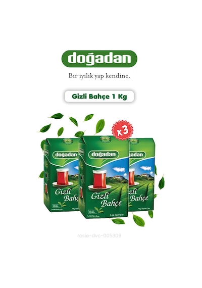 Doğadan Dökme Çay 3'lü Gizli Bahçe 1 Kg Ve Rosie