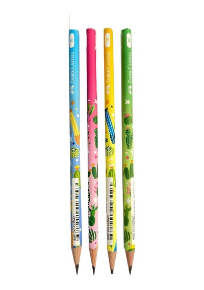 Sevimli Dostlar Yuvarlak Kurşun Kalem 4 Adet 1 Paket Faber Kurşun Kalem 2b Siyah Kurşun Kalem Sevimli Dostlar Desenli 2b Kalem