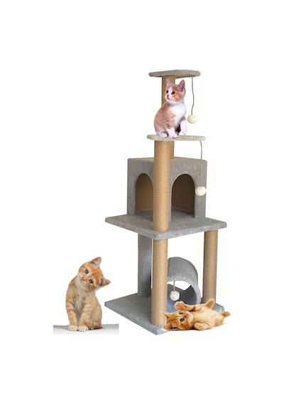 Nursoft T-06 Kedi Tırmalama ve Oyun Evi 110 CM