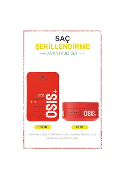 Osis Mess Up Mat Şekillendirici Macun 100 ML