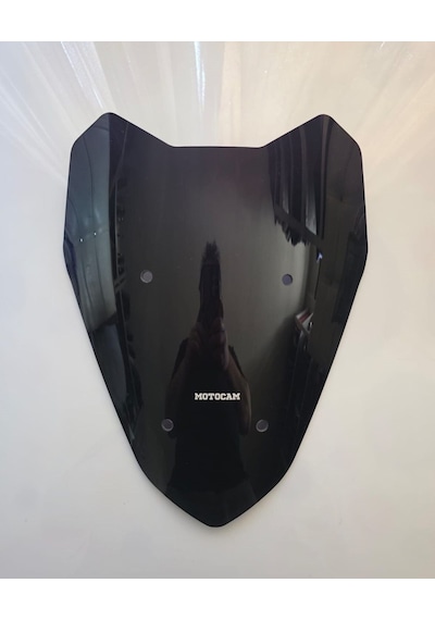 Motocam Küba Chia 125 Ön Cam 2023-2026 Model 40cm Siyah Renkli Sportif