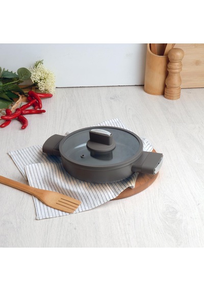 Belarıva 20 Cm Grı Sılıkon Saplı Sahan Gri