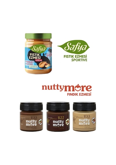 Nutty More Fındık Ezmesi & Safya Fıstık Ezmesi Sportive Tanışma Paketi