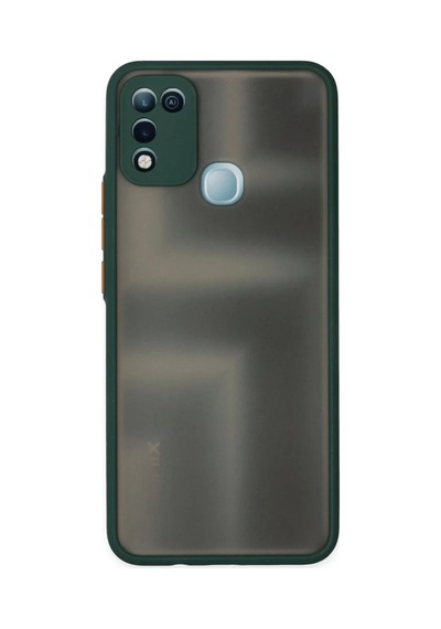 İnfinix Hot 10 Play Uyumlu Kılıf Montreal Silikon Kapak - Yeşil