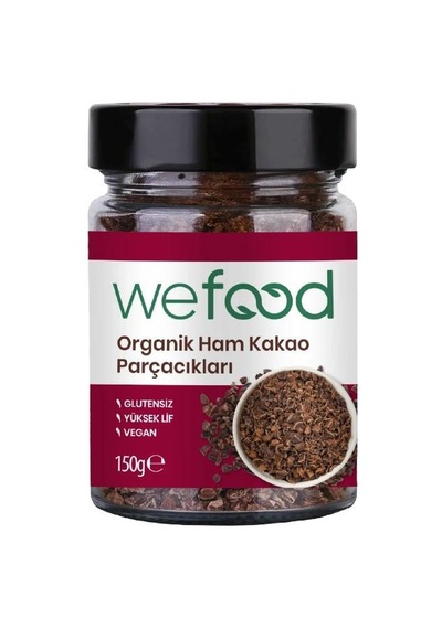 Wefood Organik Ham Kakao Parçacıkları 150 Gr 180 G