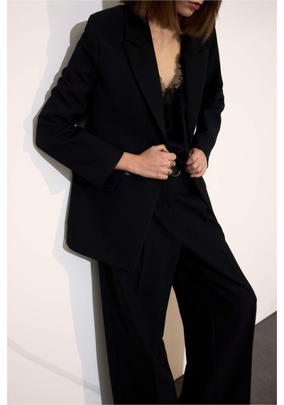 Defacto Oversize Blazer Ceket G9099ax26spbk81 Siyah-bk81