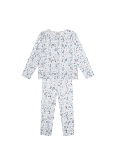 Antebies Kış Bahçesi Uzun Kollu Pijama Takımı Yeşil
