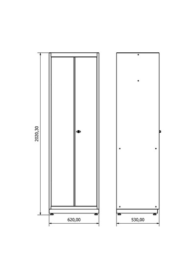 2 Metre Metal Dolap İe.36.18.30.11