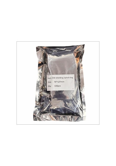 Npo Esd7612 76 127mm 10¹¹ohm 0,076mm Kalınlık Antistatik Esd Kilitli Poşet 100'lü Paket