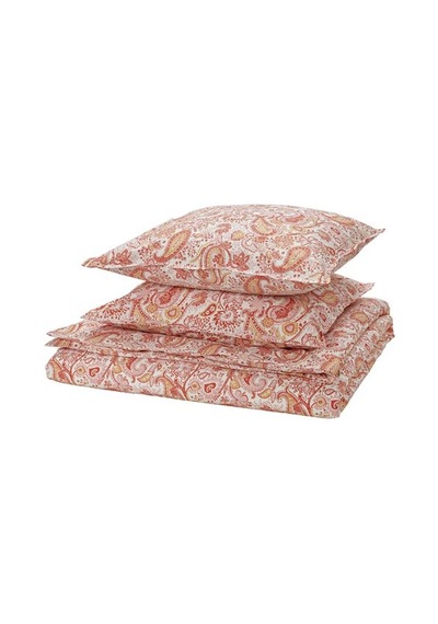 Ikea Rodgersıa Çift Kişilik Nevresim Seti, Pembe-beyaz, 240x220/50x60 Cm