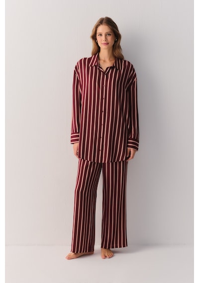 Suwen Stripe Romance Pantolon Sh26409624921 Çok Renkli