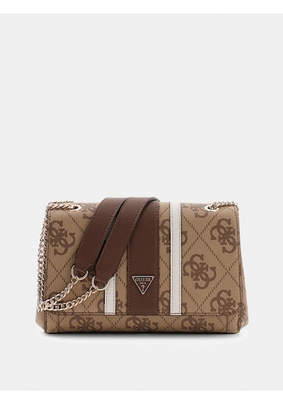 Guess Noelle Iı Dönüştürülebilir Kapaklı Çapraz Askılı Kadın Kahverengi Omuz Çantası Hwss9672210-lgw