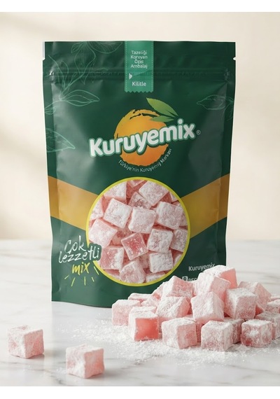 Özel Üretim Güllü Lokum - Yumuşak Dokulu Ve Eşsiz Gül Kokulu Lezzet 500g